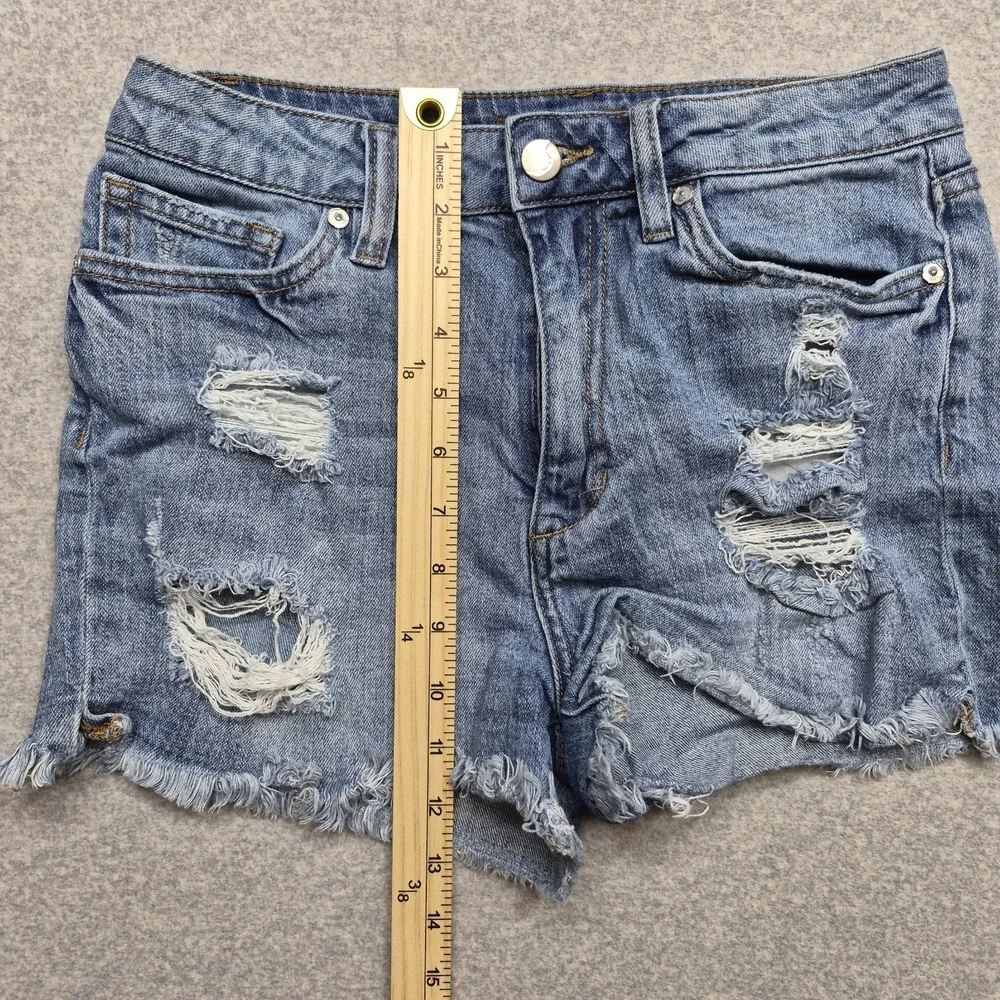 Joes Jeans Cutoff Denim Shorts Womens Distressed Raw Hem Light Wash Y2K Festival
